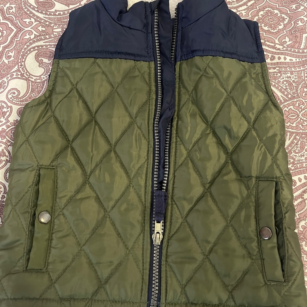 Little Lad Navy Quilted Vest